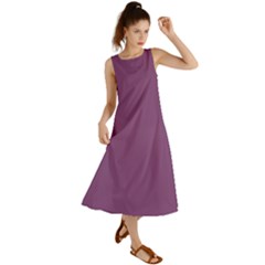 Sparkling Grape Purple	 - 	summer Maxi Dress by ColorfulDresses