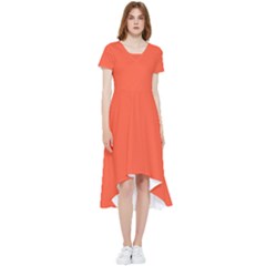 Portland Orange	 - 	high Low Boho Dress