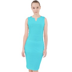 Celeste Blue	 - 	midi Bodycon Dress