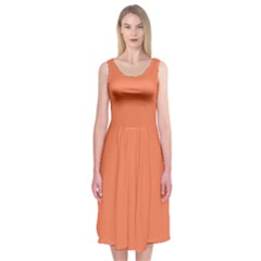 Basket Ball Orange	 - 	Midi Sleeveless Dress