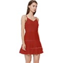 Apple Red	 - 	Short Frill Dress View3