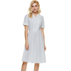 Pearl River Grey	 - 	Button Top Knee Length Dress