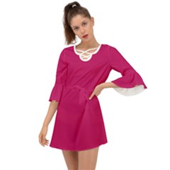 Peacock Pink	 - 	criss Cross Mini Dress