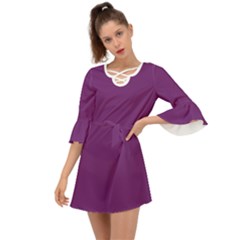 Midnight Purple	 - 	criss Cross Mini Dress