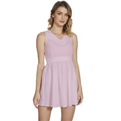 Cherry Blossom Pink	 - 	sleeveless High Waist Mini Dress by ColorfulDresses