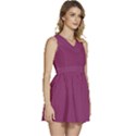 Glistening Grape Purple	 - 	Sleeveless High Waist Mini Dress View3