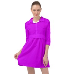 Psychedelic Purple	 - 	mini Skater Shirt Dress by ColorfulDresses