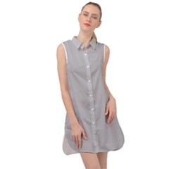 Harbor Mist Grey	 - 	sleeveless Shirt Dress by ColorfulDresses