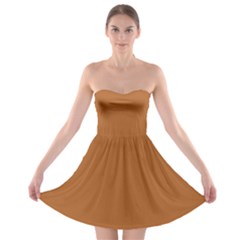 Cider Orange	 - 	strapless Bra Top Dress