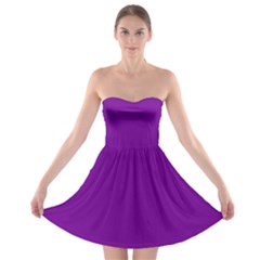 Violet Purple	 - 	strapless Bra Top Dress