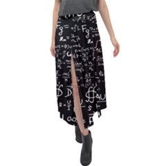 E=mc2 Text Science Albert Einstein Formula Mathematics Physics Velour Split Maxi Skirt by Jancukart