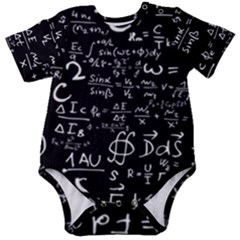 E=mc2 Text Science Albert Einstein Formula Mathematics Physics Baby Short Sleeve Bodysuit by Jancukart