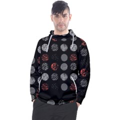 Black And Multicolored Polka Dot Artwork Digital Art Men s Pullover Hoodie