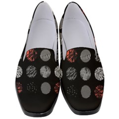 Black And Multicolored Polka Dot Artwork Digital Art Women s Classic Loafer Heels