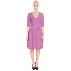 Wild Orchid Pink	 - 	wrap Up Cocktail Dress by ColorfulDresses