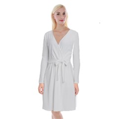 Grey Goose	 - 	long Sleeve Velvet Front Wrap Dress