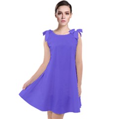 Majorelle Purple	 - 	tie Up Tunic Dress
