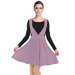 English Lavender Purple	 - 	plunge Pinafore Dress by ColorfulDresses