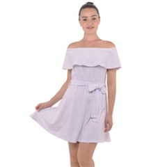 Lavender Pino Purple	 - 	off Shoulder Velour Dress by ColorfulDresses