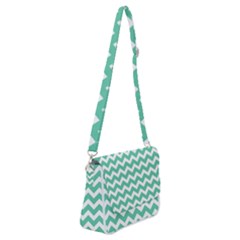 Chevron Pattern Giftt Shoulder Bag With Back Zipper by GardenOfOphir