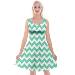 Chevron Pattern Giftt Reversible Velvet Sleeveless Dress by GardenOfOphir