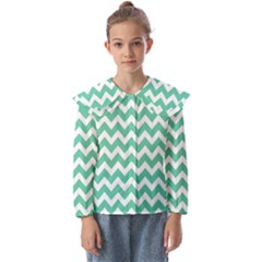 Chevron Pattern Giftt Kids  Peter Pan Collar Blouse by GardenOfOphir