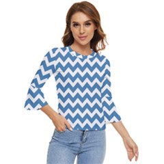 Chevron Pattern Gifts Bell Sleeve Top