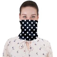 Black And White Polka Dots Face Covering Bandana (adult) by GardenOfOphir