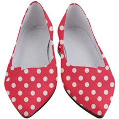 Hot Pink Polka Dots Women s Block Heels  by GardenOfOphir