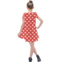 Indian Red Polka Dots Kids  Tie Up Tunic Dress View2