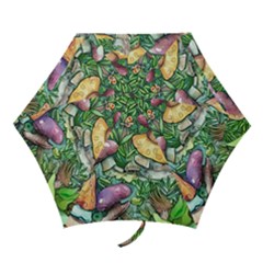 Sacred Mushroom Charm Mini Folding Umbrellas by GardenOfOphir