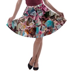 Aqua Blend A-line Skater Skirt