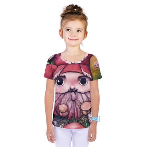 Shroom Glamour Kids  One Piece Tee by GardenOfOphir