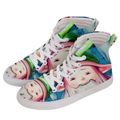 Conjure Mushroom Women s Hi-top Skate Sneakers by GardenOfOphir