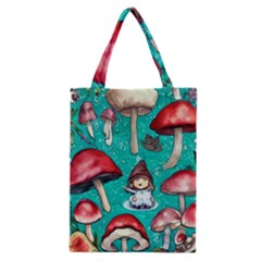 Magic Mushroom Classic Tote Bag by GardenOfOphir