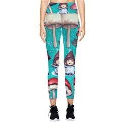 Magic Mushroom Pocket Leggings  by GardenOfOphir