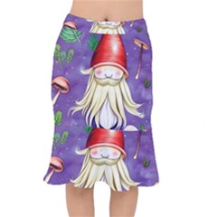 Sacred Mushroom Short Mermaid Skirt by GardenOfOphir