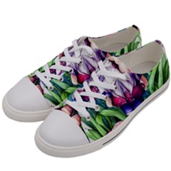 Liberty Cap Mushroom Art Men s Low Top Canvas Sneakers by GardenOfOphir