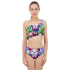 Liberty Cap Mushroom Art Spliced Up Two Piece Swimsuit by GardenOfOphir