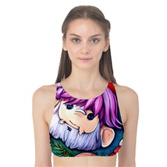 Sacred Mushroom Art Tank Bikini Top by GardenOfOphir