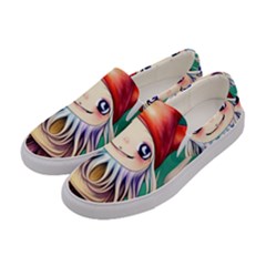 Toadstools For Charm Work Women s Canvas Slip Ons by GardenOfOphir