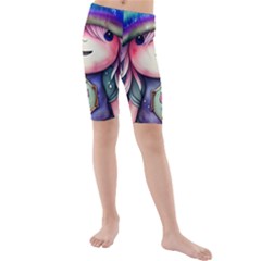 Necromancy Conjuration Magical Kids  Mid Length Swim Shorts