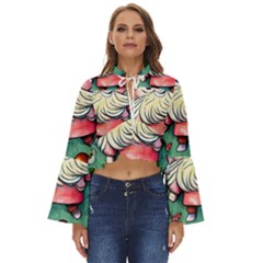 Glamour Enchantment Wizard Boho Long Bell Sleeve Top