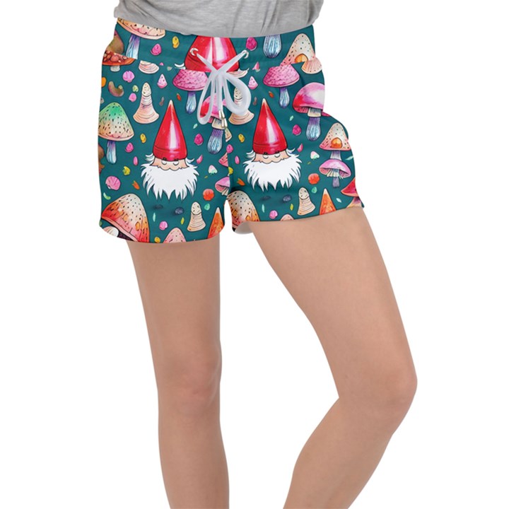 Mushrooms (228) Velour Lounge Shorts