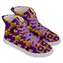  Women s Hi-Top Skate Sneakers w/ Flowers View3