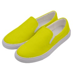 Lemon Glacier Yellow	 - 	canvas Slip Ons by ColorfulShoes