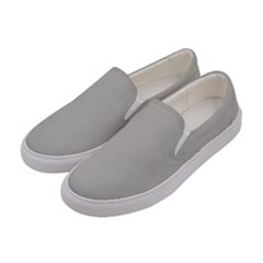 Rhino Grey	 - 	canvas Slip Ons