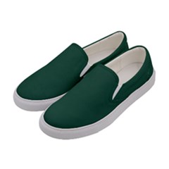 Brunswick Green	 - 	canvas Slip Ons by ColorfulShoes