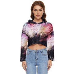 Firework Women s Lightweight Cropped Hoodie by artworkshop