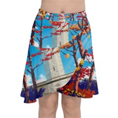 Lighthouse Chiffon Wrap Front Skirt by artworkshop